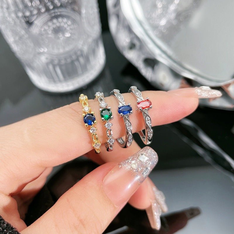 #b2bDesign Niche Colored Gems Open - end Zircon Ring Retro - Barrybree Distribution NetworkCJLX209335201AZBarryBreeBarrybree Distribution Network0Design Niche Colored Gems Open - end Zircon Ring RetroDesign Niche Colored Gems Open - end Zircon Ring Retro